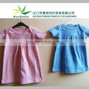 New Style Envelope Neck Summer Kids Girls Dress