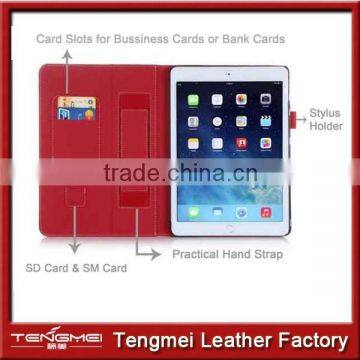 For IPad Mini 3 Cases With Hand Strap,card Slot Leather Case for Ipad Mini 3 Custom Available photo-3