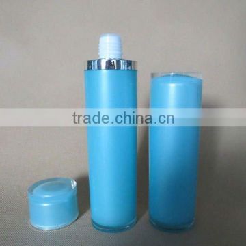 Round Screw Cap Plastic lotion Bottle, Cosmetic Cream Oil Packaging 100ml/140ml