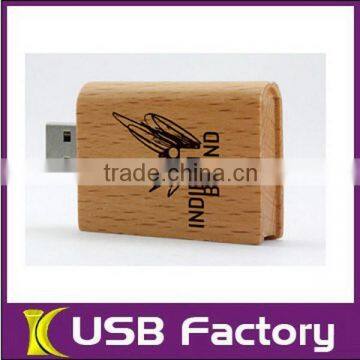 Fashionable beautiful wooden usb stick