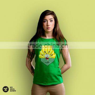 2016 Custom Female Design Women Tee T-shirt Print Logo DTG OEM Service Screenprint Transfer photo-3