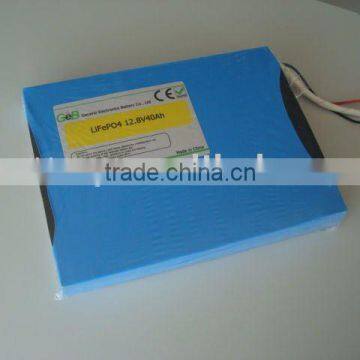 electric cars, motors 12.8V 40Ah lifepo4 battery pack