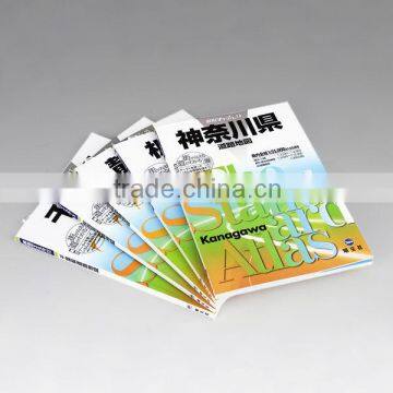 saddle stitching / folded educational / travel paper map book / catalogue printing