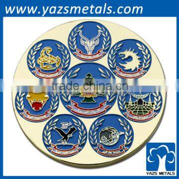 YAZS Metals Factory 24k Gold , Fake Gold ,silver Plated Souvenir Customized Coins photo-4