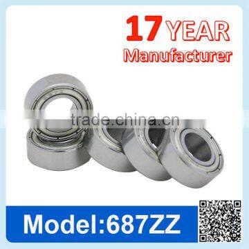 687 ZZ RS Miniature Ball Bearing Deep Groove Ball Bearing