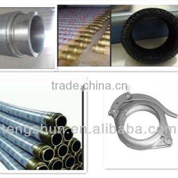 5 inch Rubber End Hose 4mtrs with Flange
