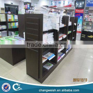 wooden book stand and brochure stand