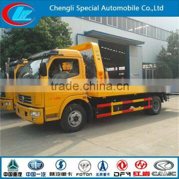 High quality flat bed truck DONGFENG 4X2 tow truck for sale