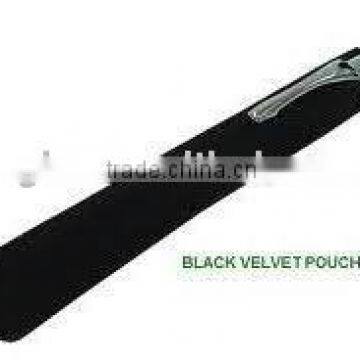 Hot sales stock item black velvet pen pouch