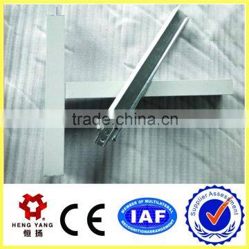 high qualitygalvanized steel suspended ceiling T grid for PVC sypsum board and mineral fiber board