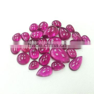 #AZZZ Natural Multi-Shape Free Size Cabs Loose Stone Rubellite Cabochon