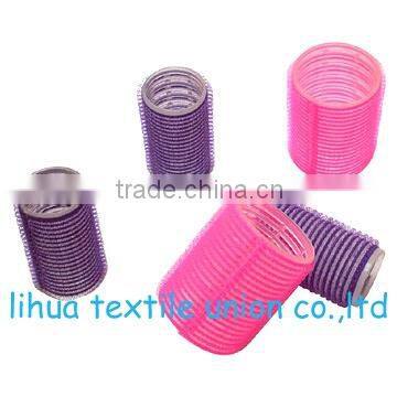High quality color plastic core nylon hair roll