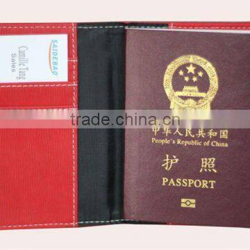 New Red Personalised Passport Cover For Travel Items