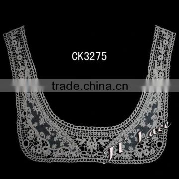 Hot Sale 100% Cotton Embroidery Lingerie Crochet Collar Lace Design CK3275