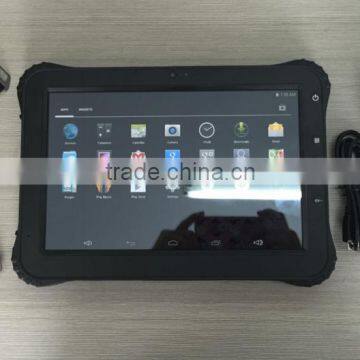 10.1 Inch IP65 Tough Android Nfc Tablet With Intel Quad Core 1.3-1.8GHZ Android4.4 GPS RFID Barcode Scanner