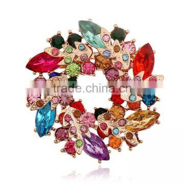 Beautiful Elegant Crystal Bling Rhinestone Flower Brooches wholesale SH153