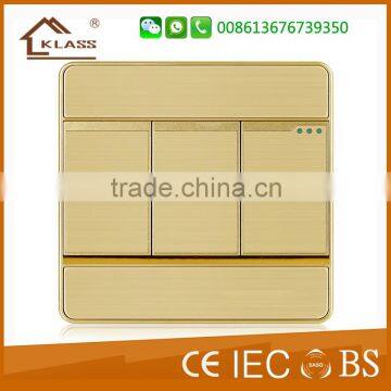 New Design 4 Gang 1 Way Touch Wall Light Switch photo-2