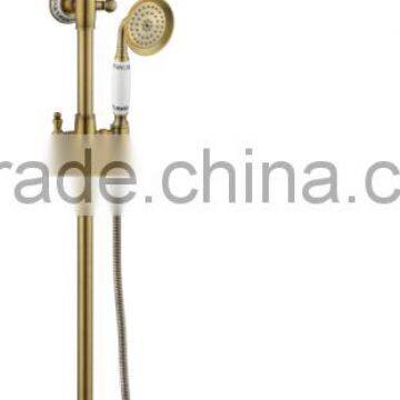 Round with single handle hand bathroom shower