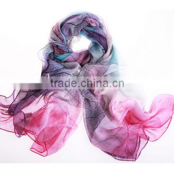 Cheap silk shawls with 100% silk fiber