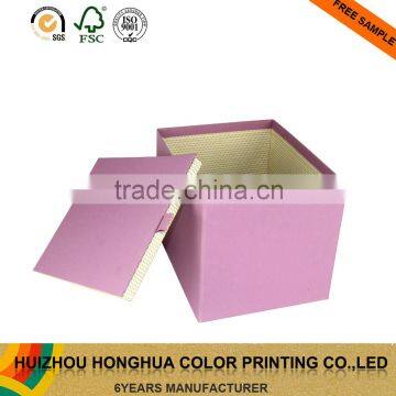 Handmade folding cardboard packaging box fabric storage cuff link boxes