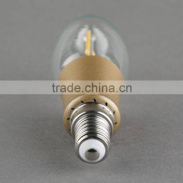 2015 New Style Antique LED Filament C35 With Plastic Gold Palted 2W E12 110V Dimmable photo-3