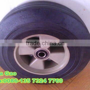 10 inch cart wheel solid rubber tires