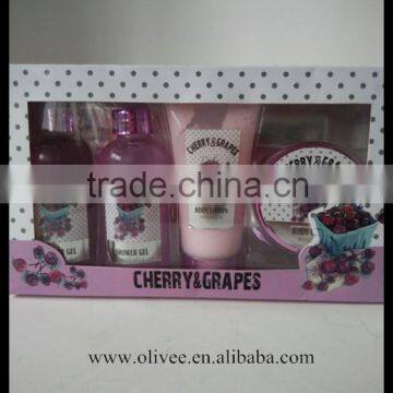 hot sale grape berry fragrance bath set