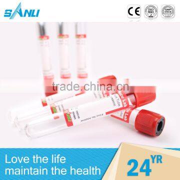 CE and ISO approved disposable test tube vacuum blood collection tube