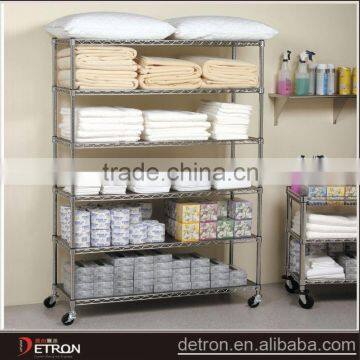 chrome hight quality shelves hotel material storage