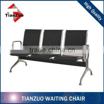 TianZuo Stainless Steel Visitor Leather Reception Chairs