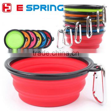 Collapsible Pet Bowl Silicone Pop-up Travel Bowl for Dog & Cat Bowls Free Carabiner