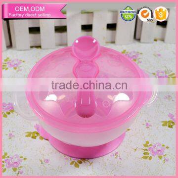 manufacture various color safe and reliable pp new products baby bowl with spoon and grip