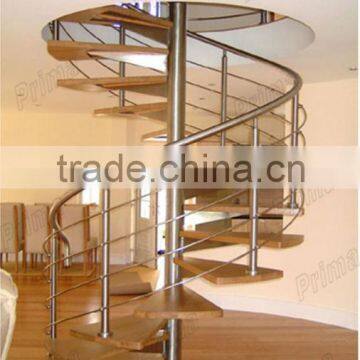 Alibaba china supplier wood spiral staircase design