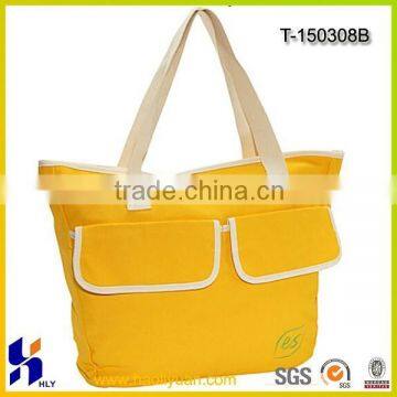 promotional shopping tote zip bag