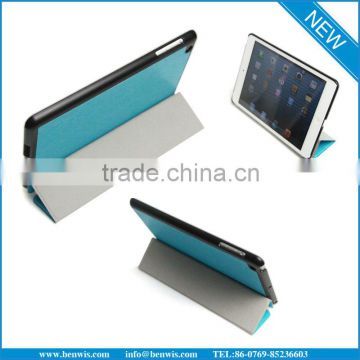 magnet inside table pc leather cover for ipad mini leather cover