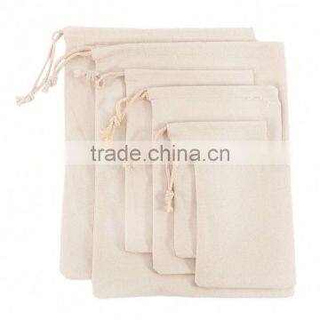 Cheap Customized muslin flannel jewelry drawstring bags