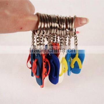 Cute Colorful Slipper Soft Pvc Keychain Cartoon Pvc Rubber Key Chain photo-3