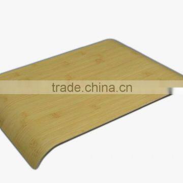 Bread and Tea House Bamboo Wooden Pastry Veneer Handle Bar Party Serving Tray Platter