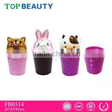 FB0314 fashion cute animal cup shape lip balm