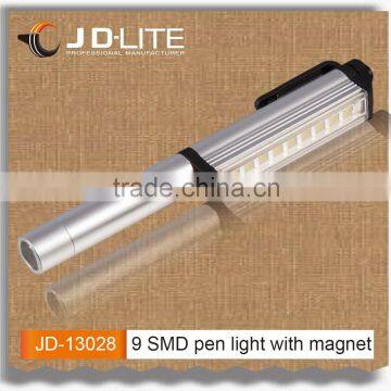 9 Pcs SMD With Magnetic Clip and Bottom Magnet Pen Light Led Pen Torch photo-2