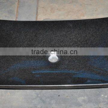 squire black granite stone basin