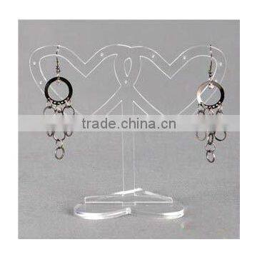 Modern designed two-heart shape earring display