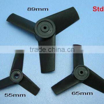 3 Blade Ducted Fan Propeller 55mm/65mm/89mm Propeller CW CCW For Motor Shaft Diameter 3.0mm Fixed-wing RC Aircraft