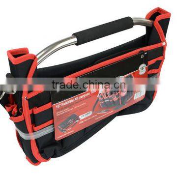 16" 600D Polyester Steel Handle Waterproof Folding Tool Bag OEM ODM photo-2