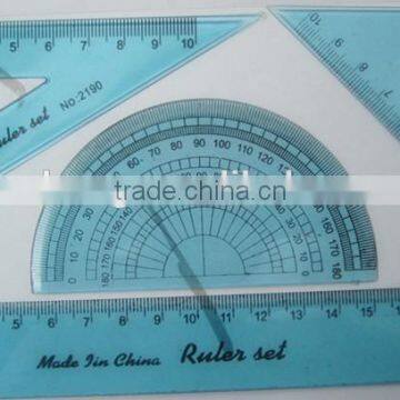 blue color 4 in 1 ruler set