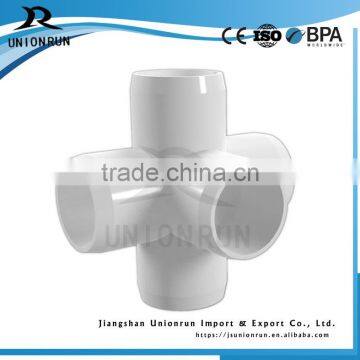 3/4" Inch 5 Way Tee PVC Pipe Fitting Connector Tube Build Plastic Corner Joint