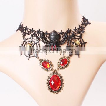 MYLOVE Fashion fantastic halloween chain necklace with web and spider MLY262