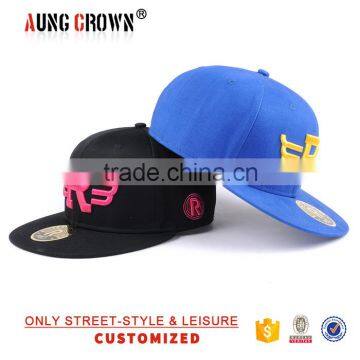 High Quality Custom Embroidery Flat Brim Unisex Caps Embroidery Snap Cap Fashion Stylish