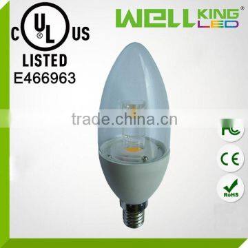 200 - 400lm 3W 5W E12 E14 E26 E27 CE RoHS UL LED Candle Light Bulb