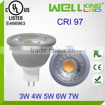 UL cri 90 95 97 3W 4W 6w mr16 cob led mr16 5w cob led spot light